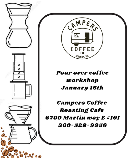 COFFEE WORKSHOP JANUARY 16th 6:00-8:00