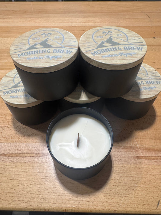 Morning brew coffee Candle engraved top