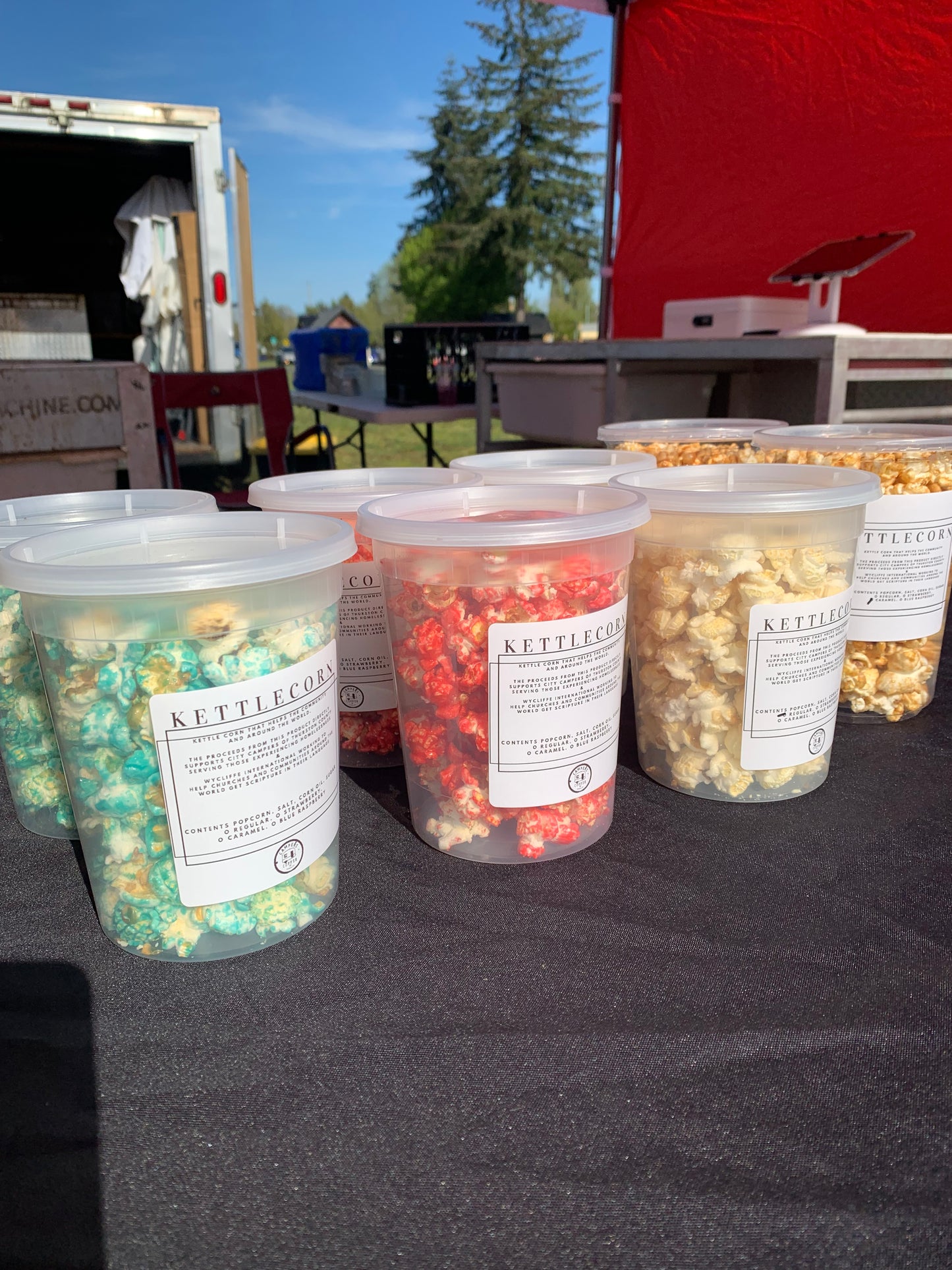 Six pack of Kettle corn