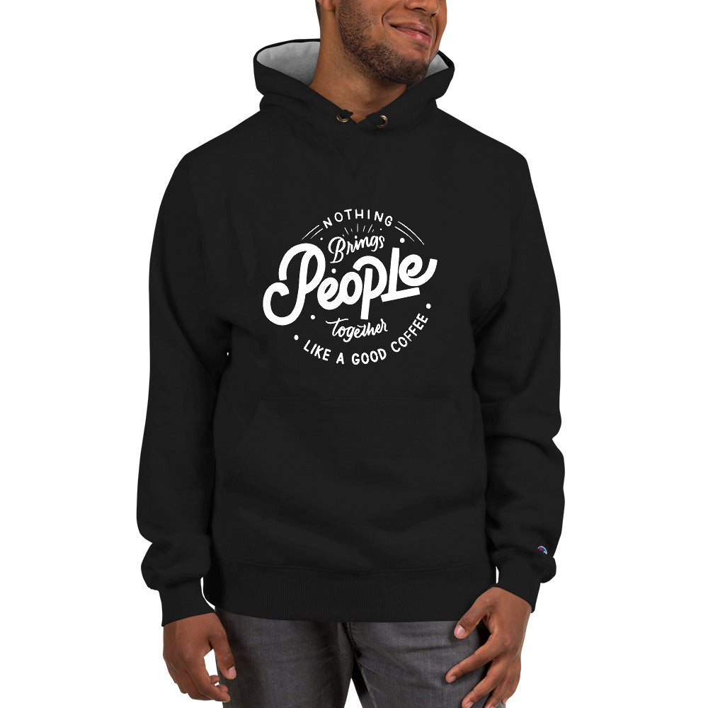 People Love Coffee Champion Hoodie