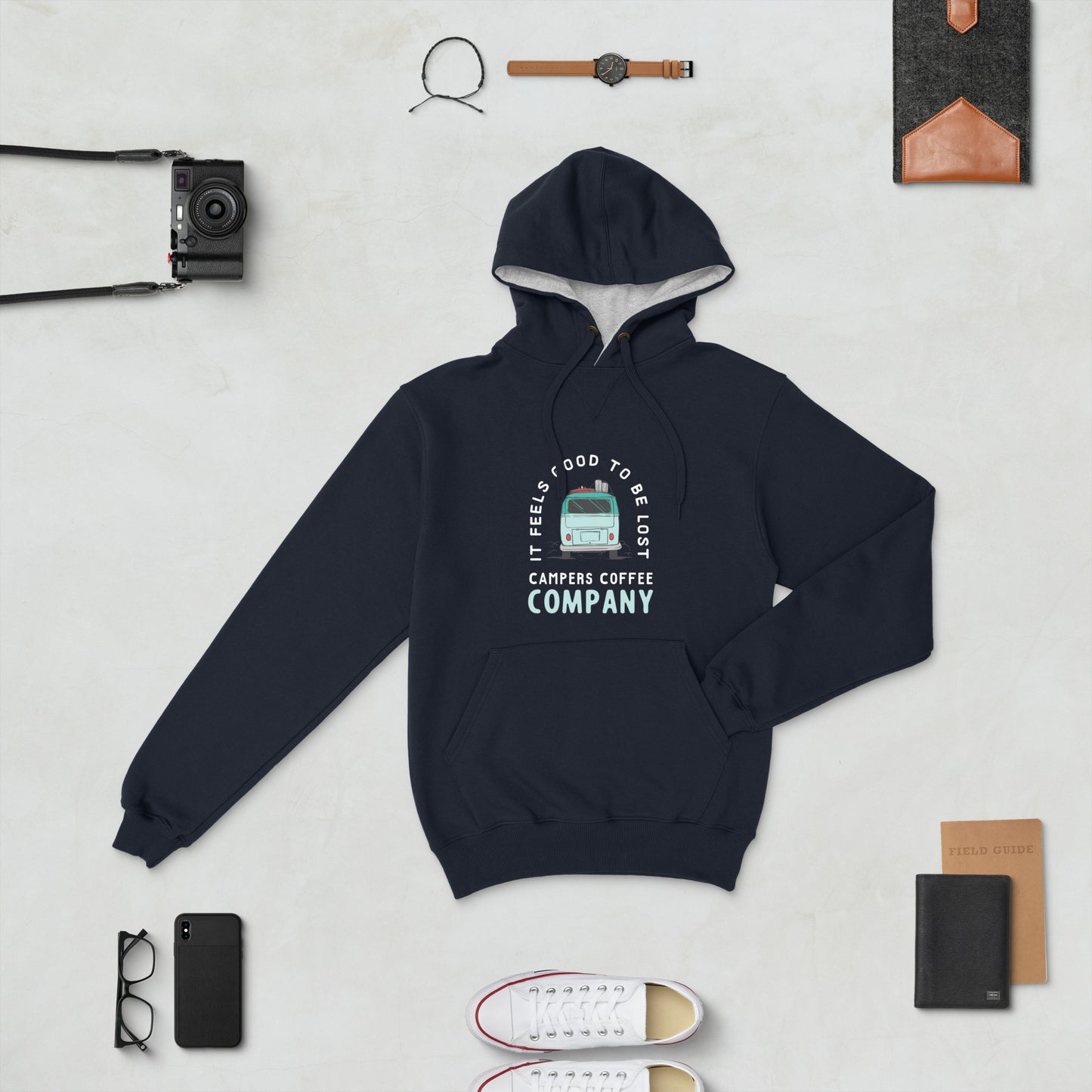 Campers Coffee Get Lost Champion Hoodie