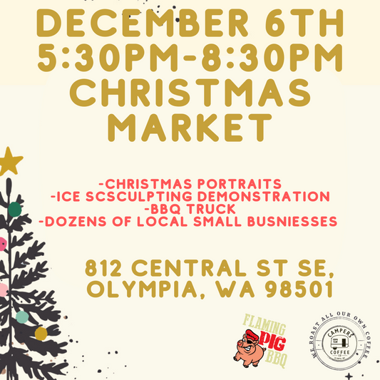 Christmas Vendor Market and ice sculpting