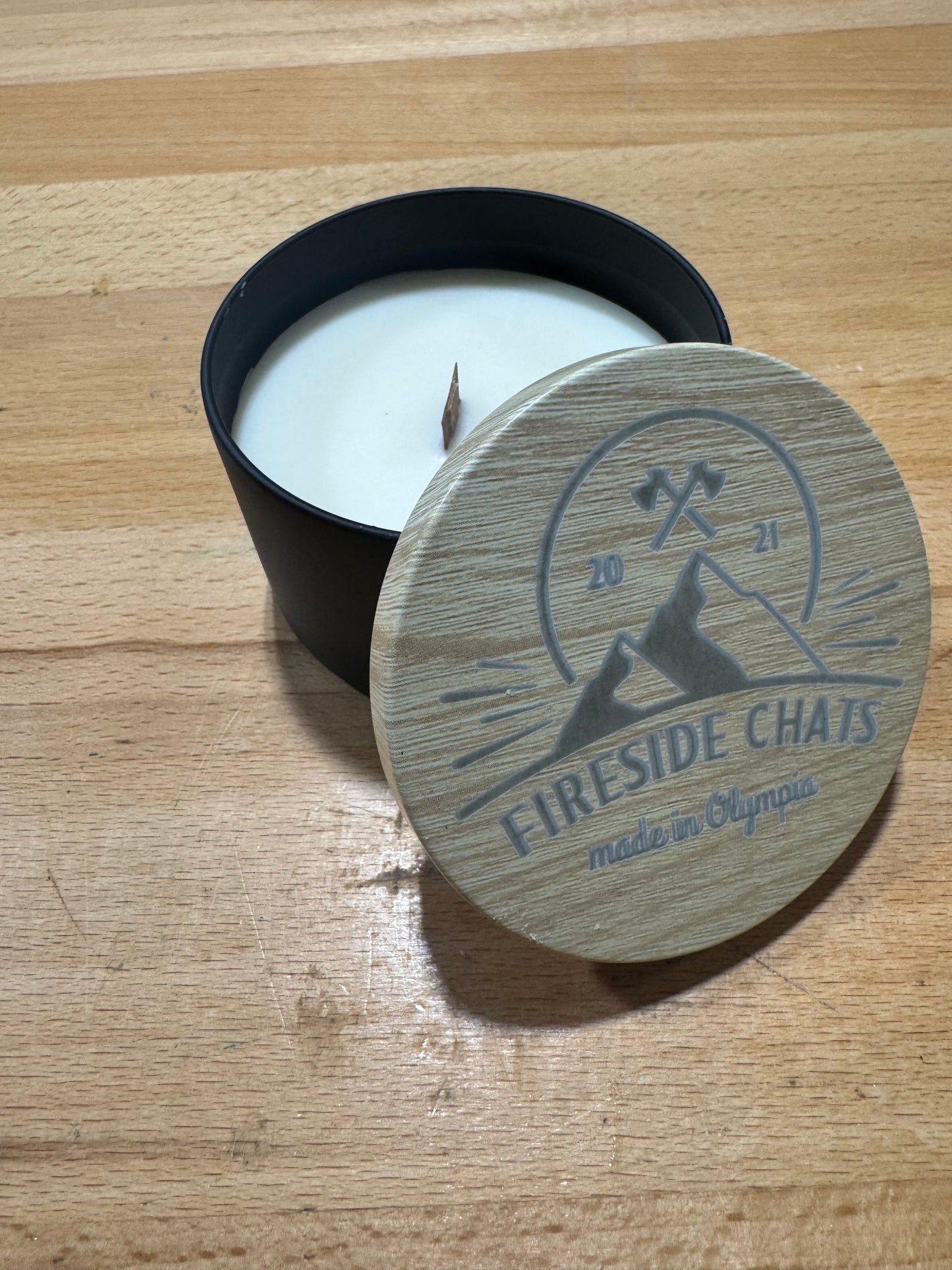 Fireside chats engraved top
