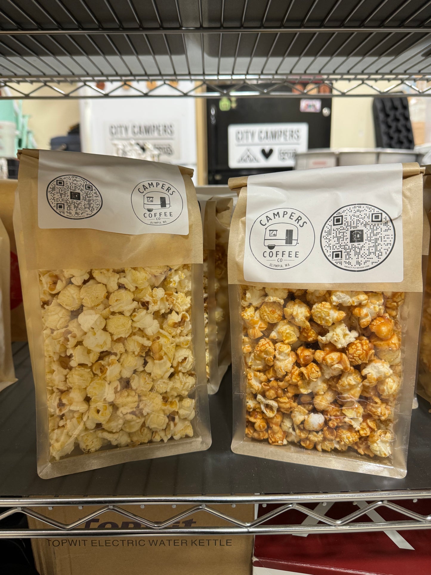 Six pack of Kettle corn