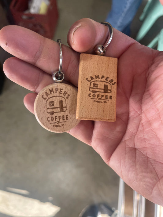 Campers Coffee Keychain