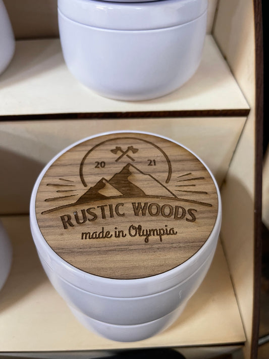Rustic woods 6oz Candle